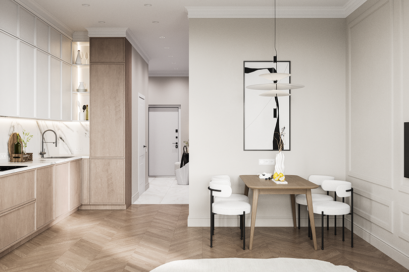 Студия 59 м2 в ЖК Artel / Электрозаводская, 60 / Candles корпус null этаж 3