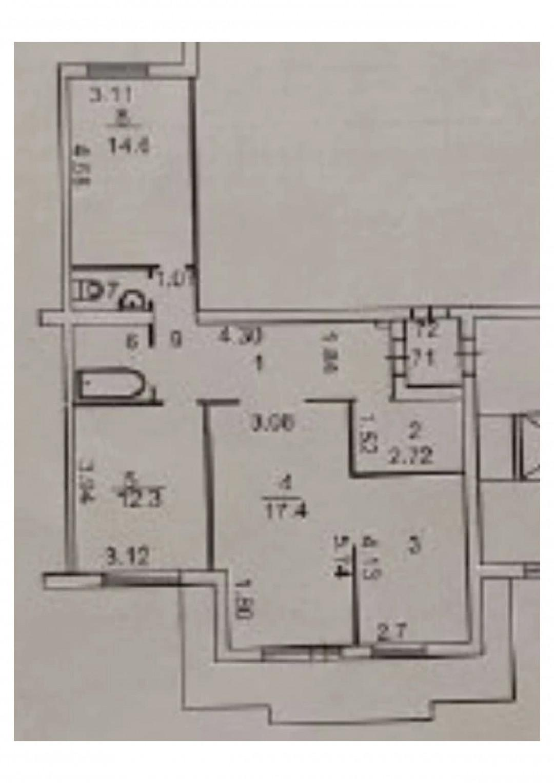 2-комнатная 65.6 м2 в ЖК undefined корпус null этаж 13