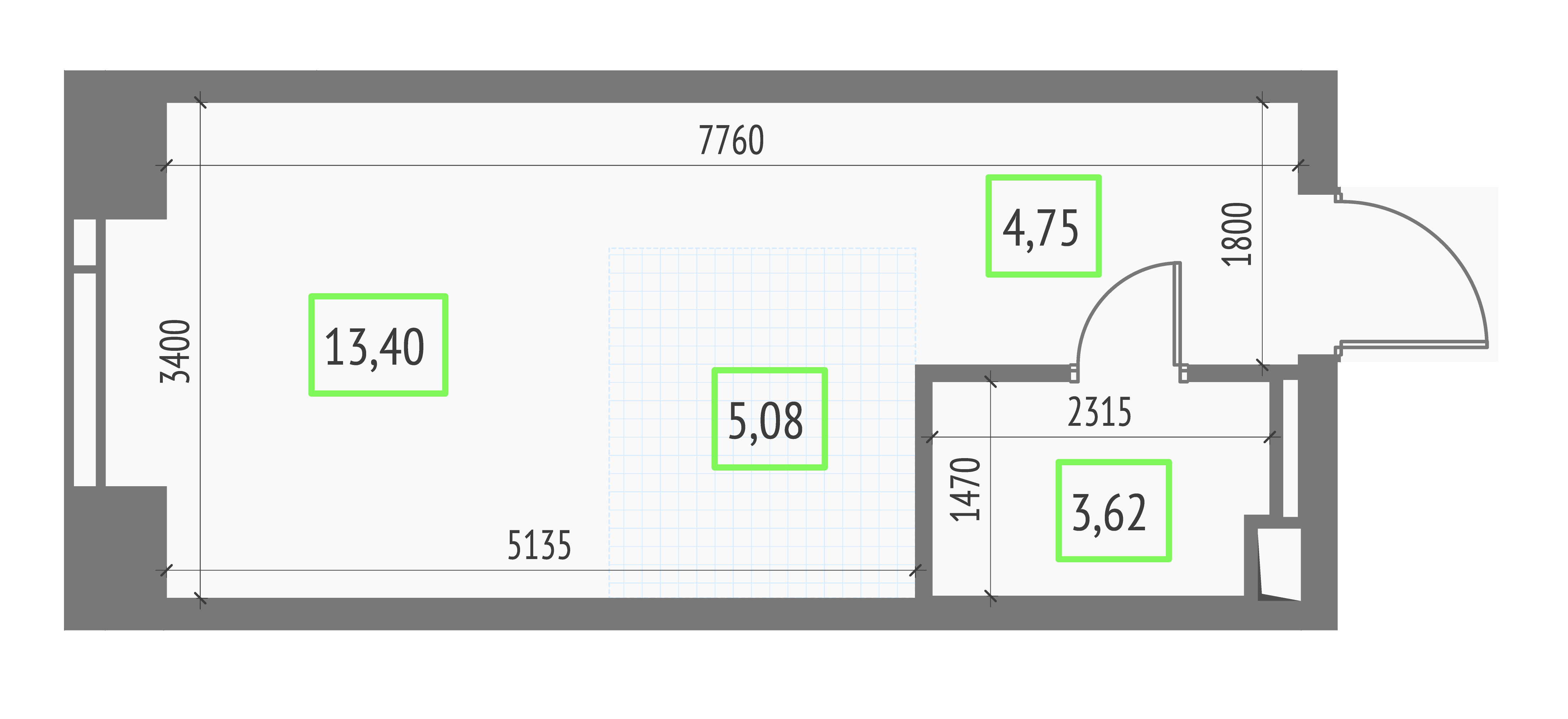Студия 26 м2 в ЖК Upside Towers корпус null этаж 9