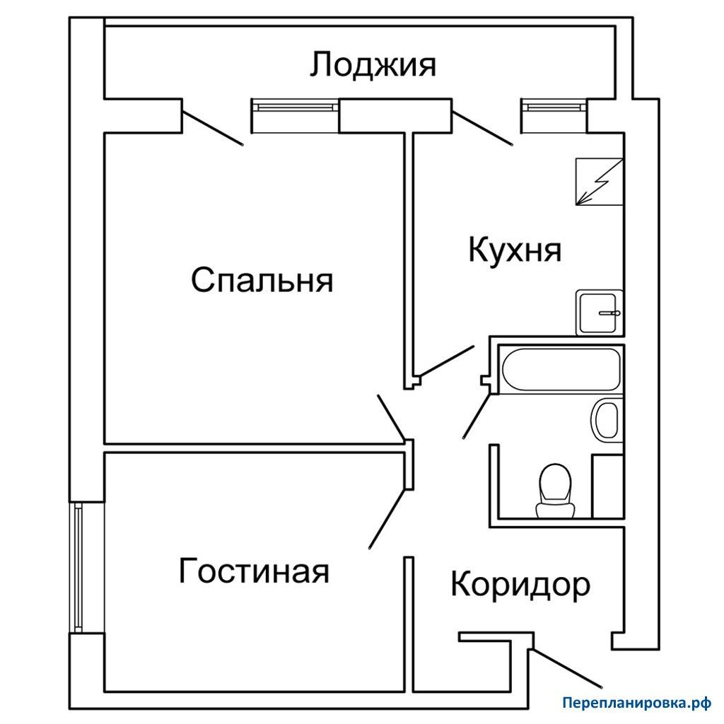 2-комнатная 42 м2 в ЖК undefined корпус null этаж 1