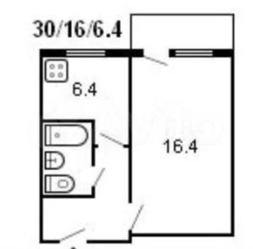 1-комнатная 31 м2 в ЖК undefined корпус null этаж 2
