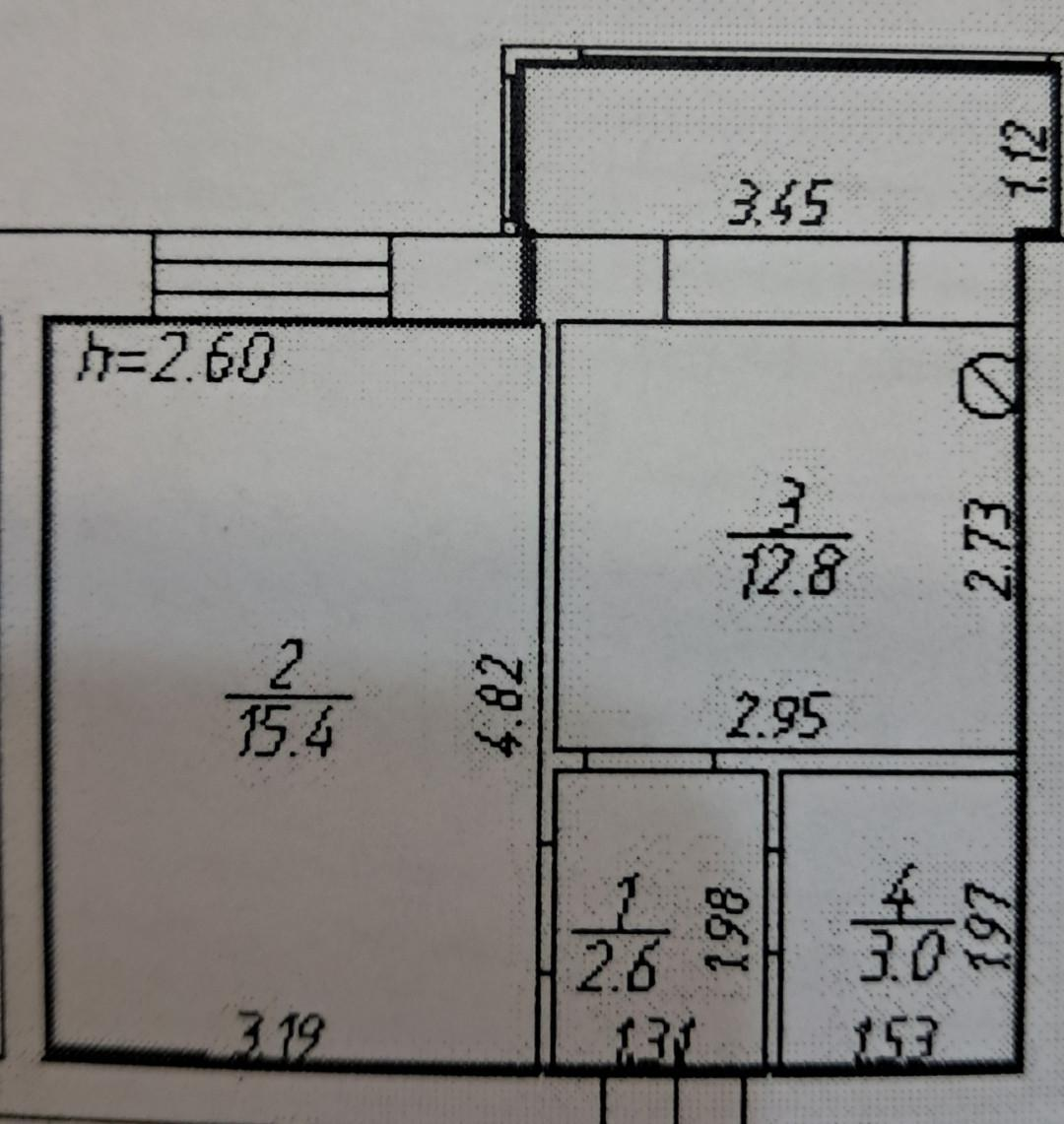 1-комнатная 33.8 м2 в ЖК undefined корпус null этаж 1