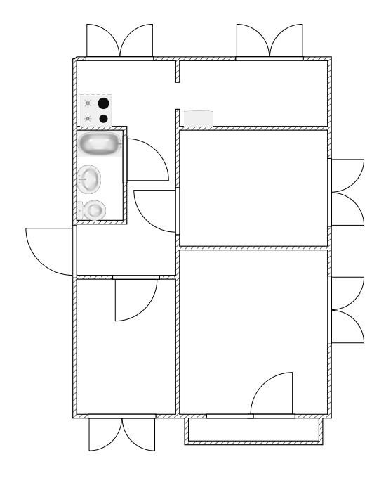 3-комнатная 61 м2 в ЖК undefined корпус null этаж 2