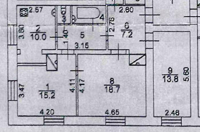 3-комнатная 74 м2 в ЖК undefined корпус null этаж 1