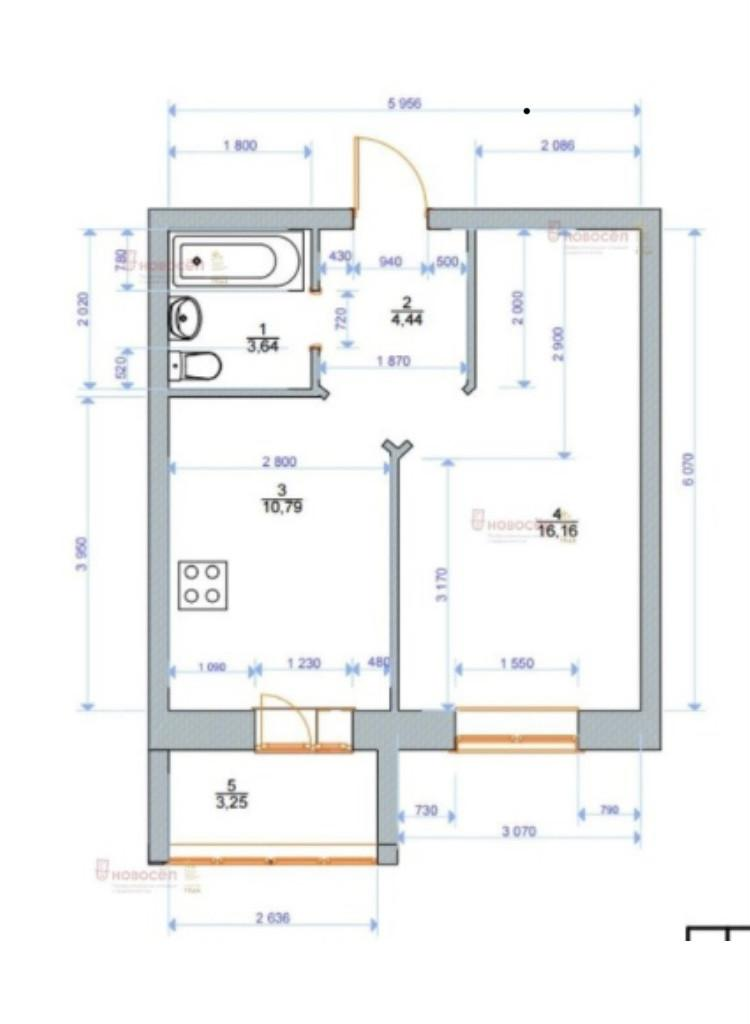 1-комнатная 33 м2 в ЖК undefined корпус null этаж 17