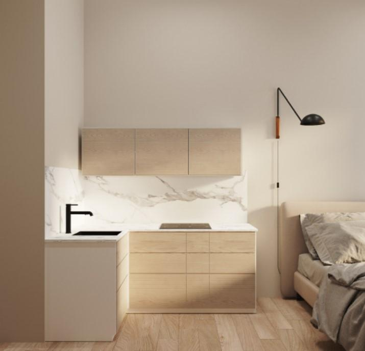 Студия 22 м2 в ЖК Гостиничный комплекс Аметист корпус null этаж 16