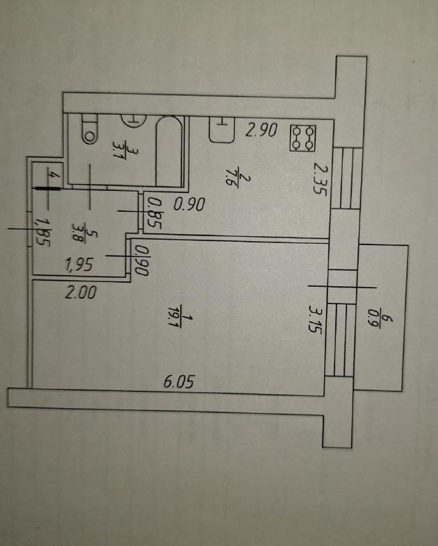 1-комнатная 33.9 м2 в ЖК undefined корпус null этаж 8