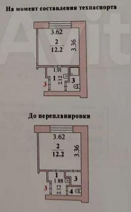 1-комнатная 17.8 м2 в ЖК undefined корпус null этаж 2
