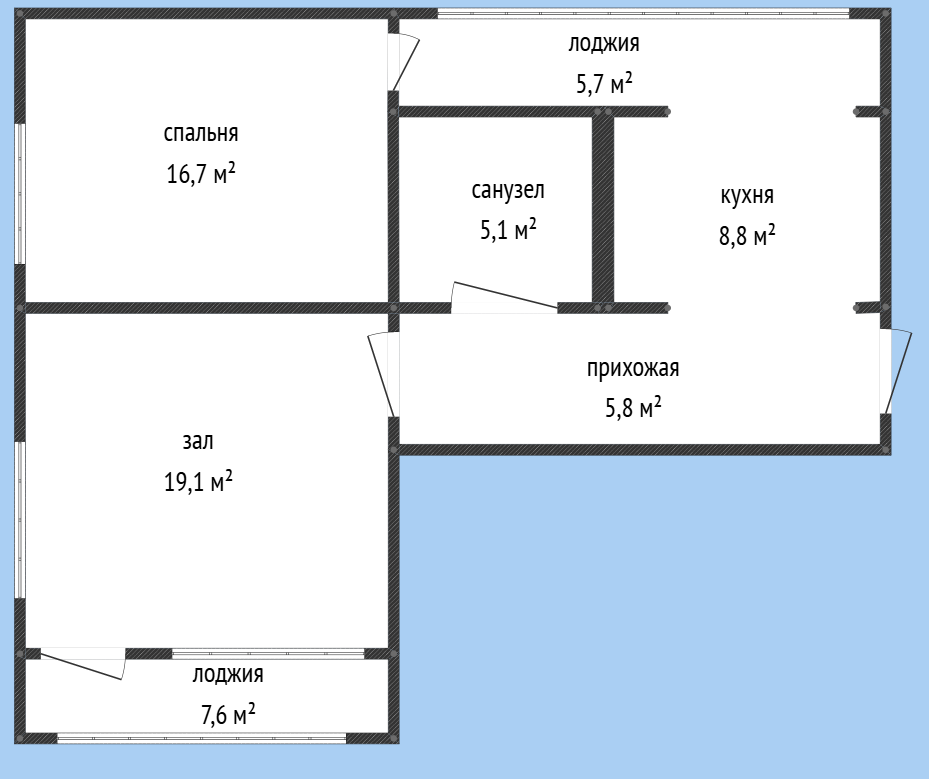 2-комнатная 70 м2 в ЖК undefined корпус null этаж 3