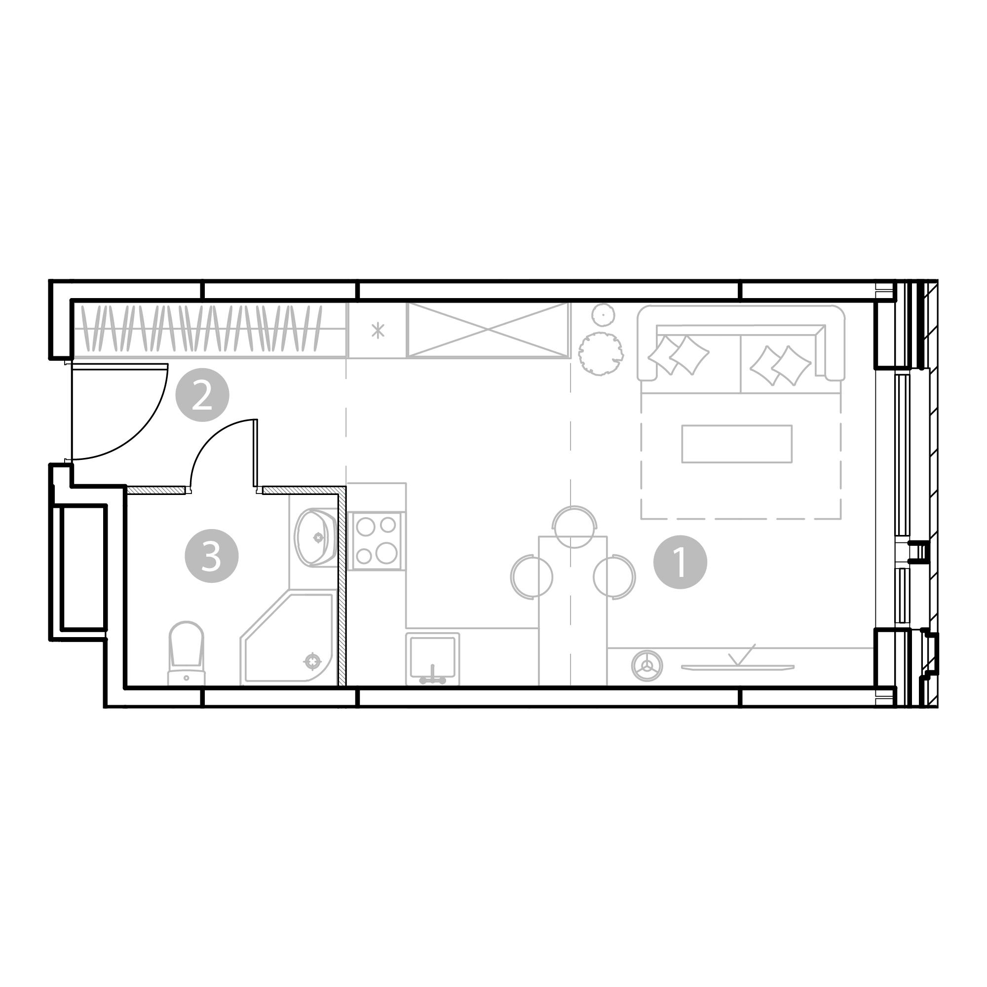 Студия 31 м2 в ЖК EvoPark Измайлово корпус null этаж 13