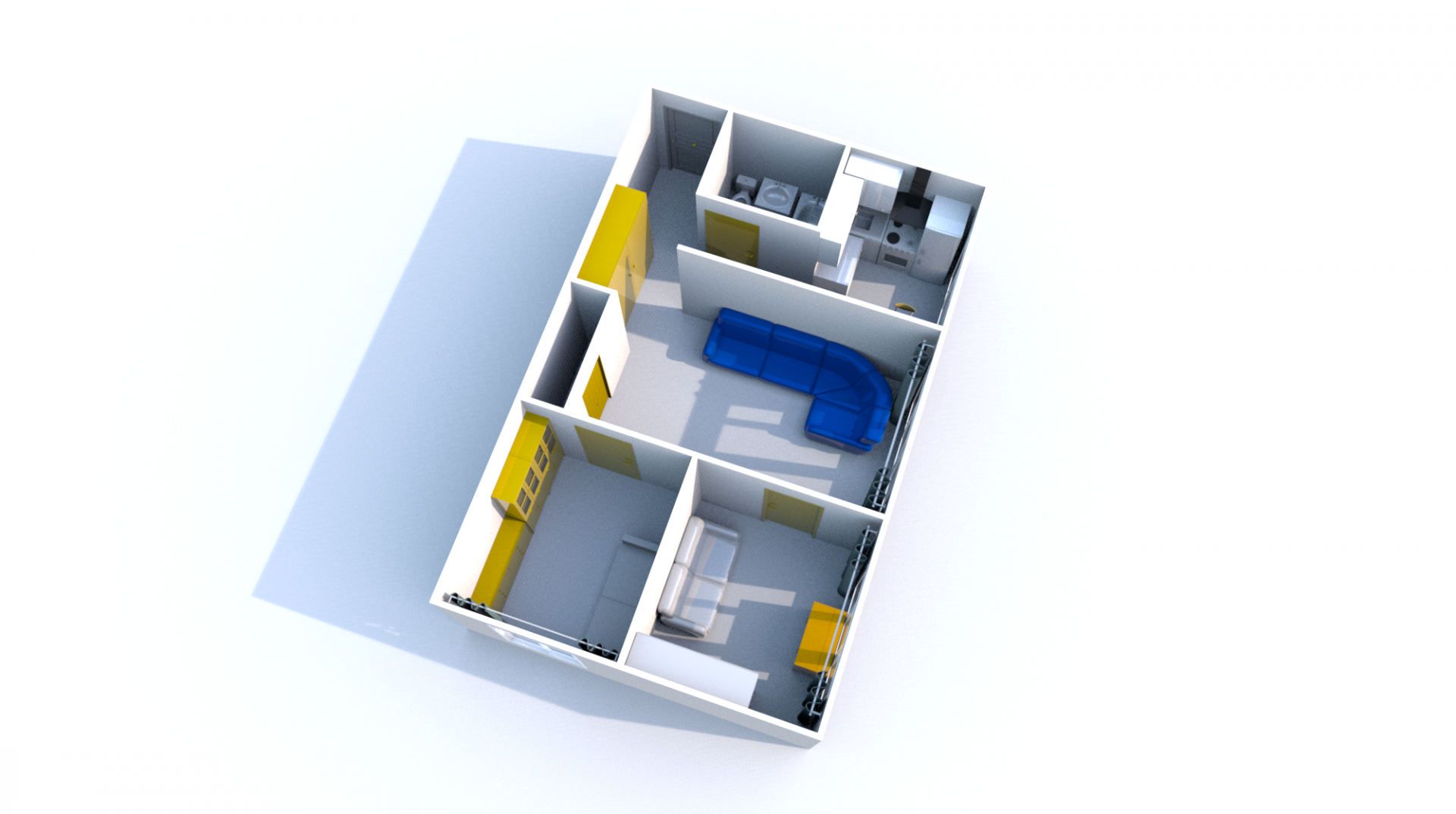 3-комнатная 50 м2 в ЖК undefined корпус null этаж 1