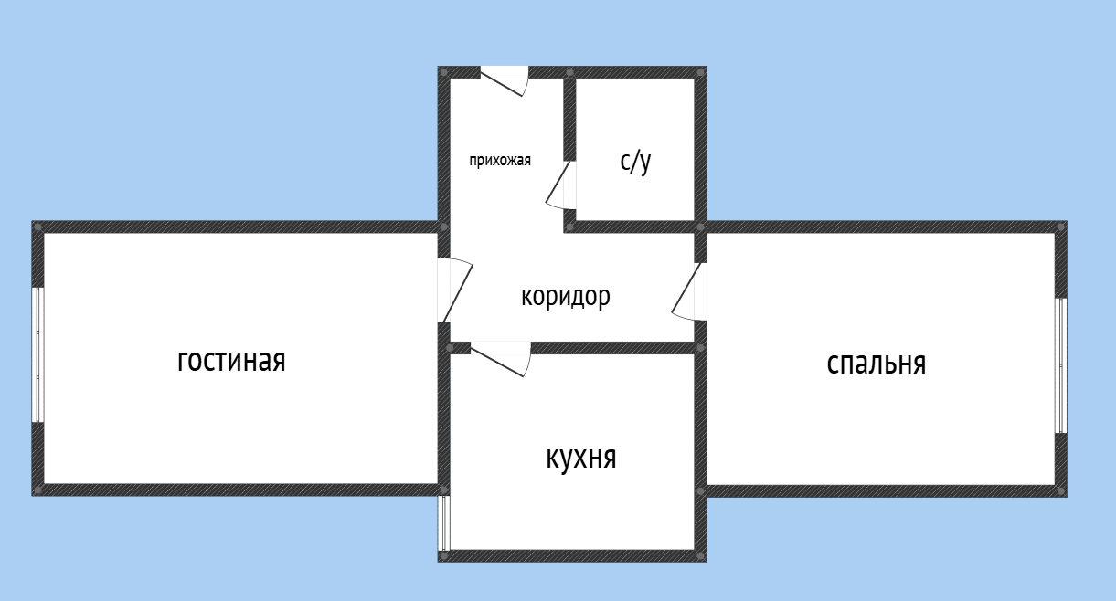 2-комнатная 75.1 м2 в ЖК undefined корпус null этаж 6