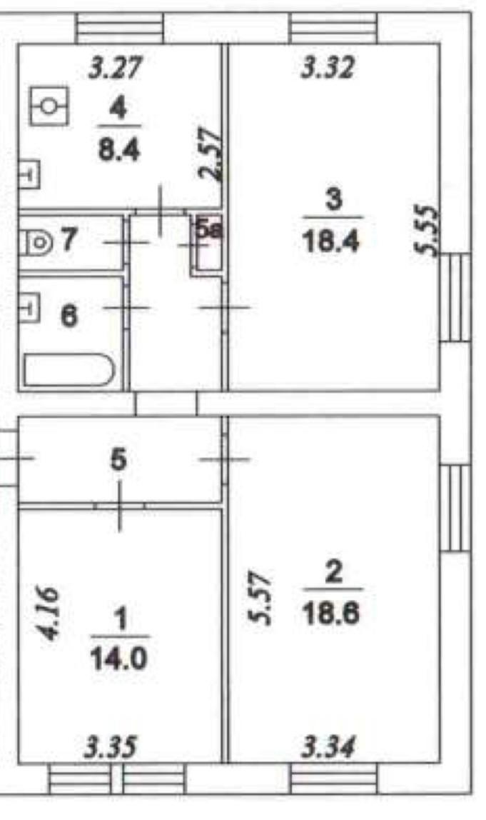 3-комнатная 73 м2 в ЖК undefined корпус null этаж 1