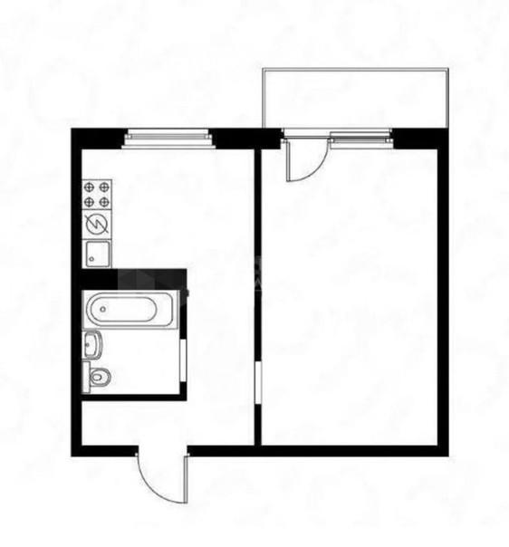 1-комнатная 34 м2 в ЖК undefined корпус null этаж 3