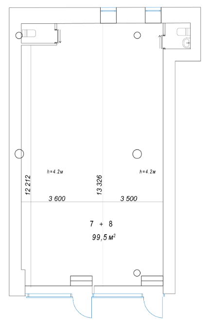 Студия 99.5 м2 в ЖК undefined корпус null этаж null