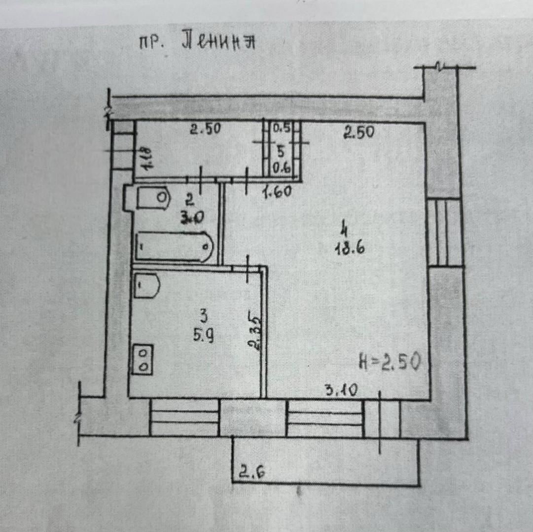 1-комнатная 31 м2 в ЖК undefined корпус null этаж 4