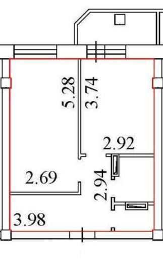 1-комнатная 36.5 м2 в ЖК undefined корпус null этаж 15