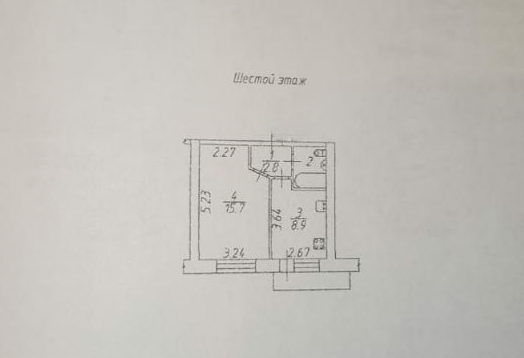 1-комнатная 30.5 м2 в ЖК undefined корпус null этаж 6