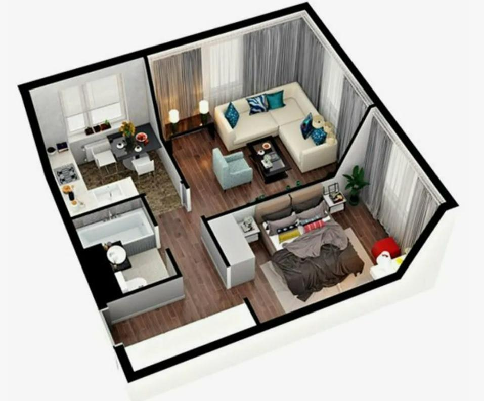 2-комнатная 63.3 м2 в ЖК undefined корпус null этаж 10