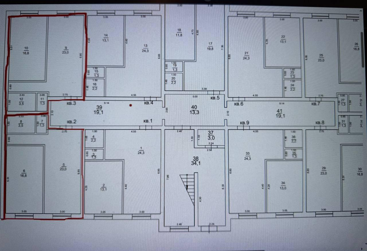 1-комнатная 44.6 м2 в ЖК undefined корпус null этаж 2