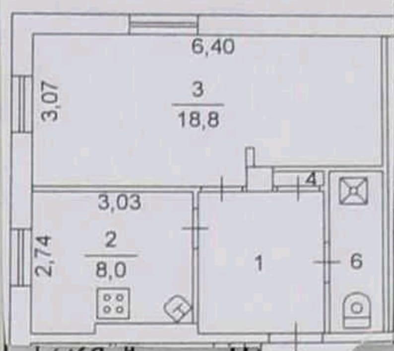 2-комнатная 49 м2 в ЖК undefined корпус null этаж 1