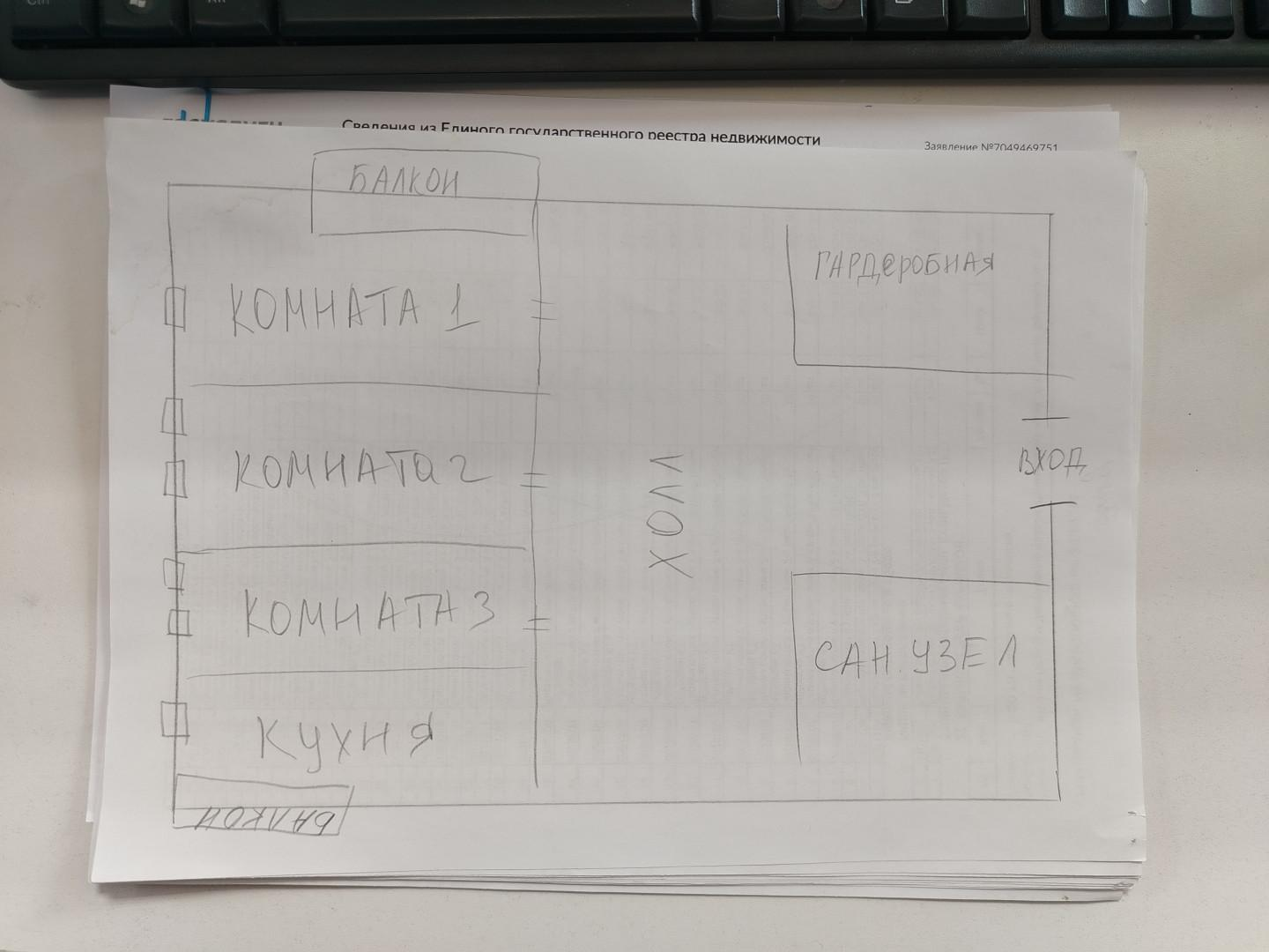 3-комнатная 71.7 м2 в ЖК undefined корпус null этаж 6
