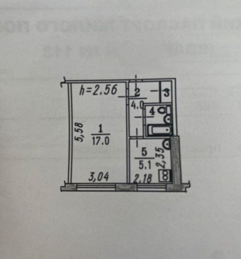 1-комнатная 30 м2 в ЖК undefined корпус null этаж 2