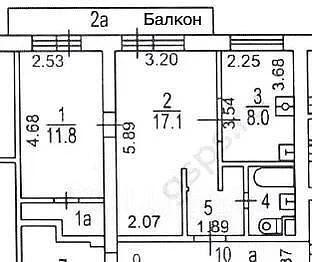 2-комнатная 47 м2 в ЖК undefined корпус null этаж 4