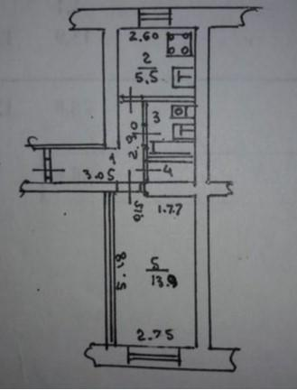 1-комнатная 28.8 м2 в ЖК undefined корпус null этаж 1