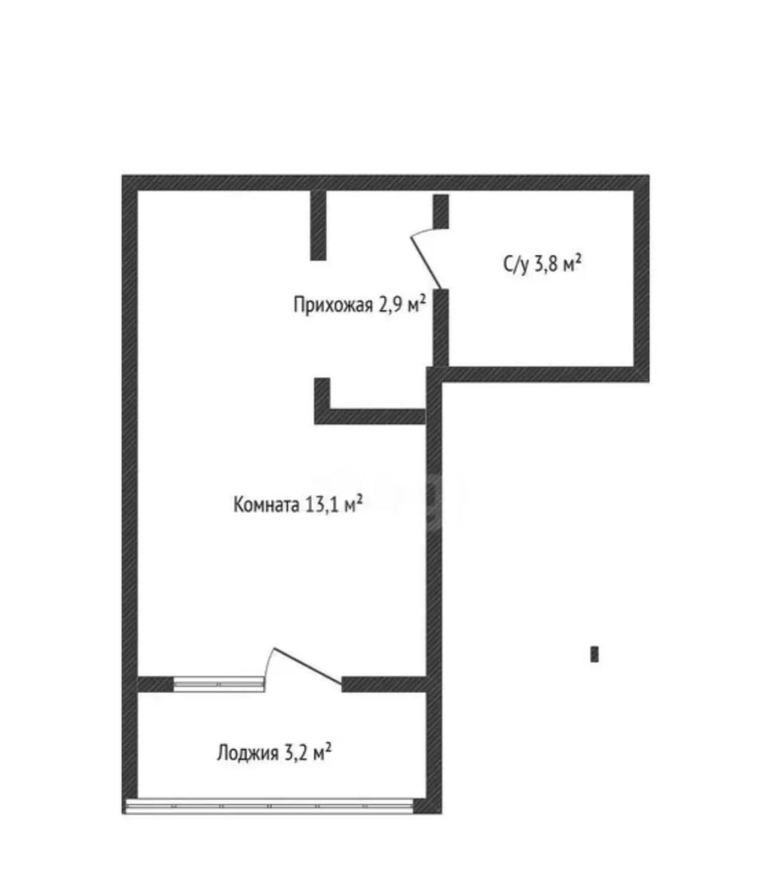 Студия 19.5 м2 в ЖК undefined корпус null этаж 3