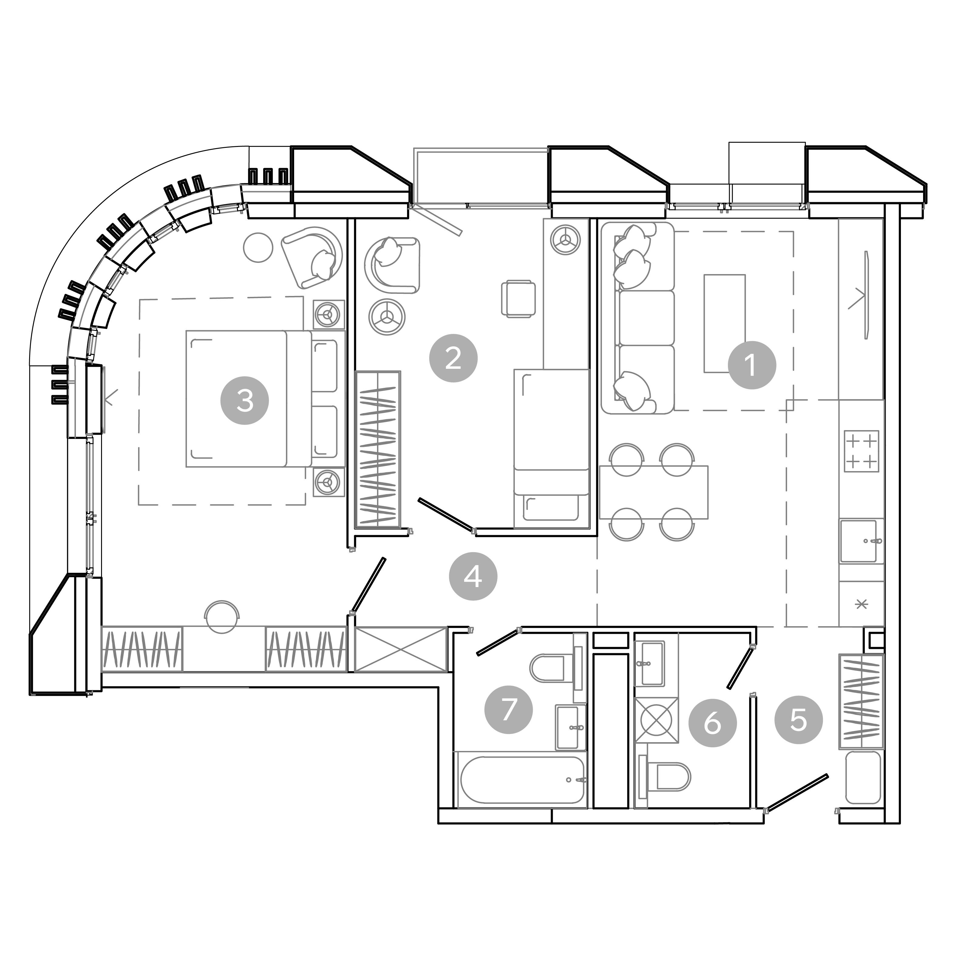 3-комнатная 66 м2 в ЖК UNO.Соколиная гора корпус null этаж 13