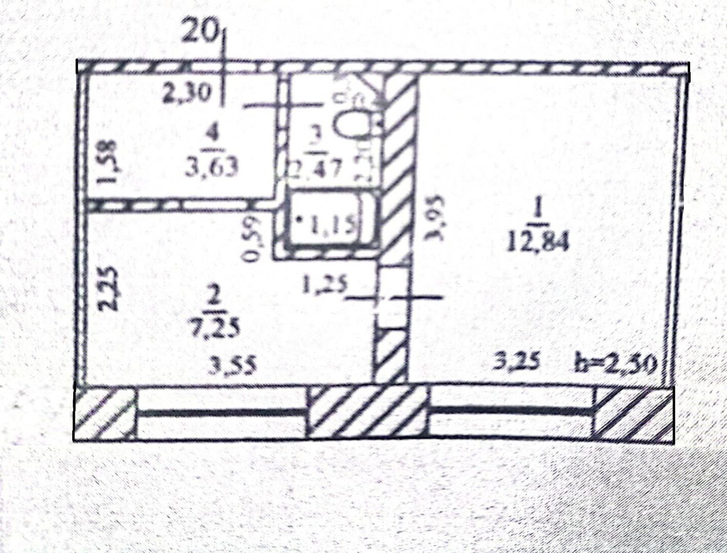 1-комнатная 26.2 м2 в ЖК undefined корпус null этаж 2