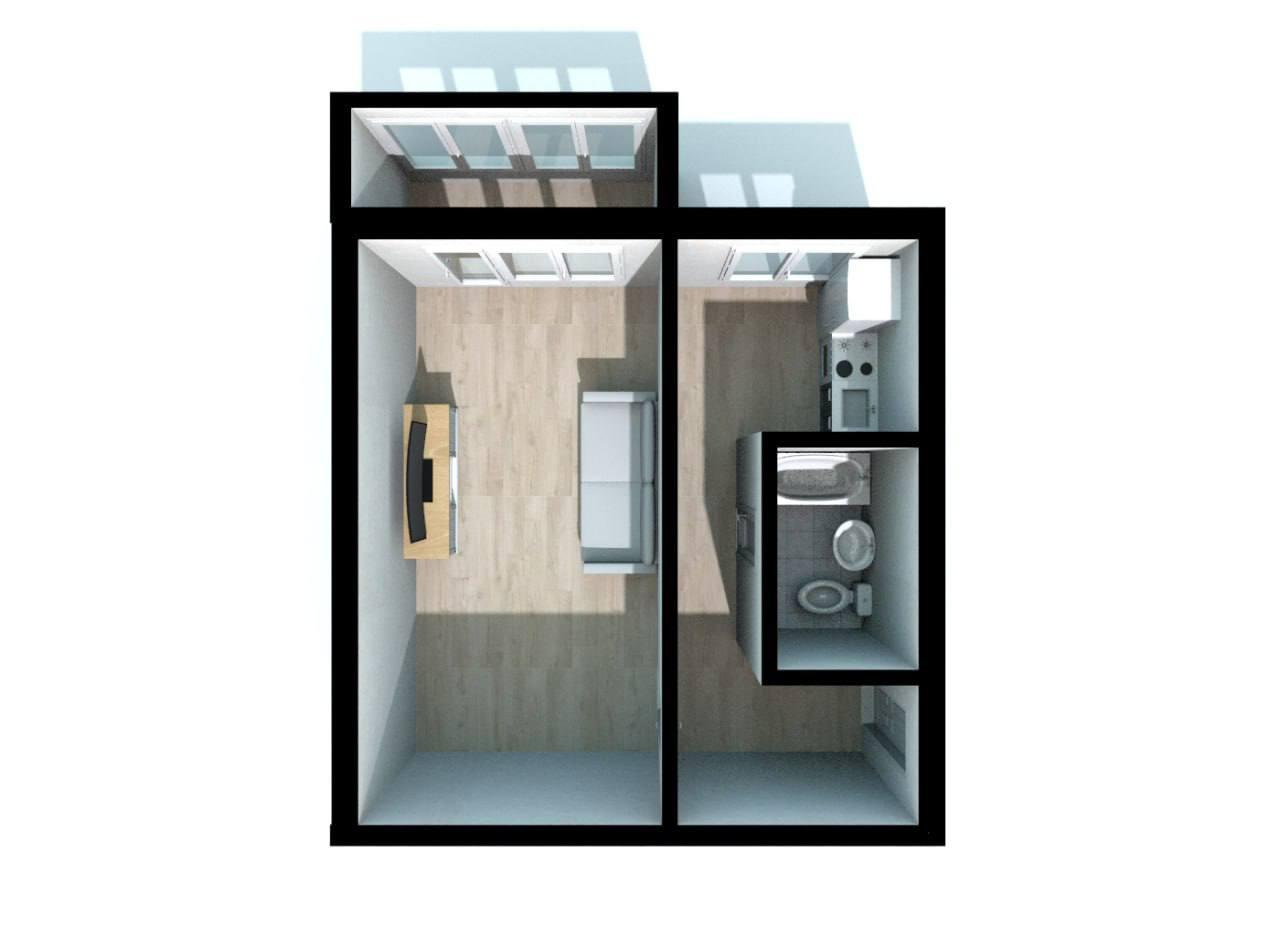 1-комнатная 27.9 м2 в ЖК undefined корпус null этаж 5