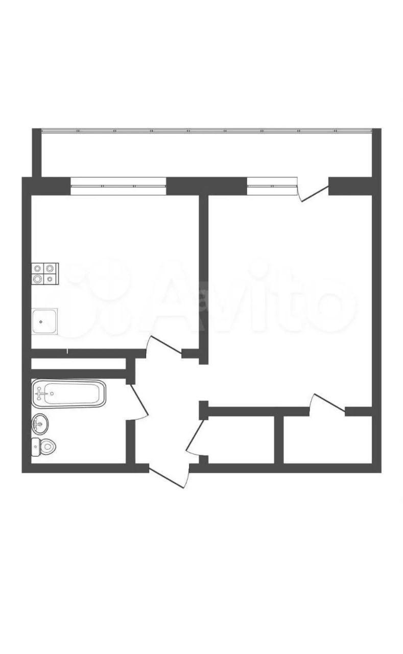 1-комнатная 40 м2 в ЖК undefined корпус null этаж 9