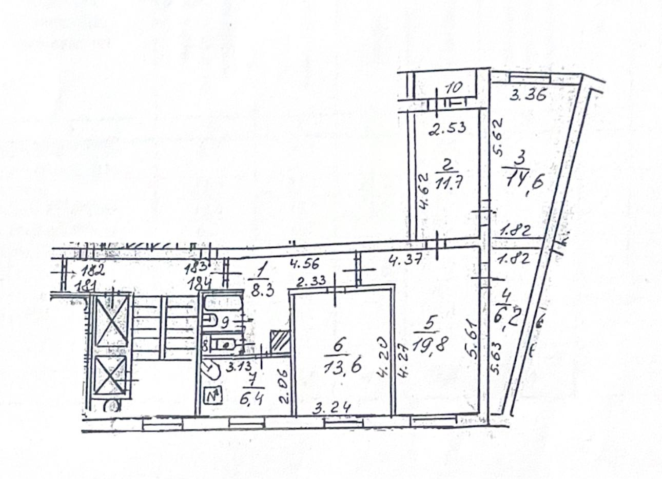 4-комнатная 86.3 м2 в ЖК undefined корпус null этаж 10