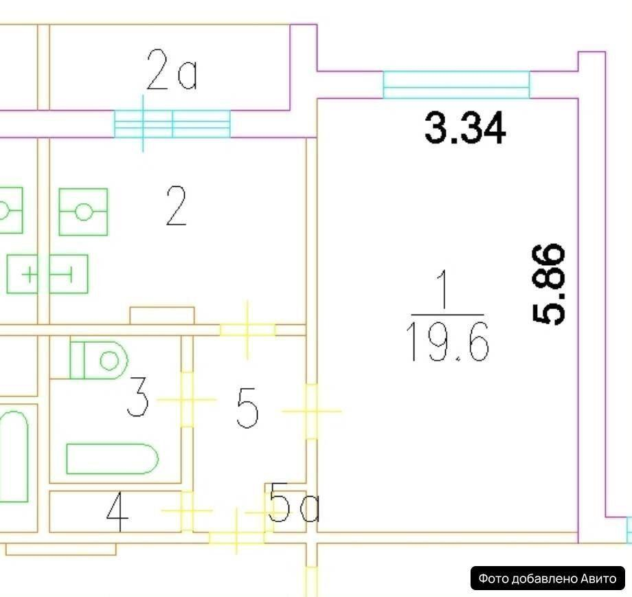 1-комнатная 38 м2 в ЖК undefined корпус null этаж 12