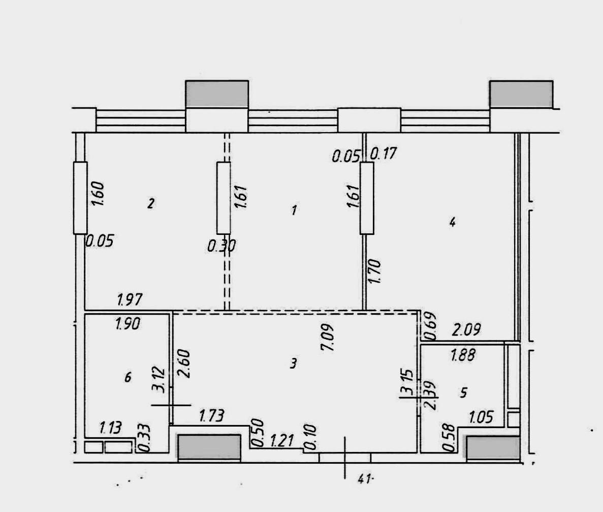 2-комнатная 64 м2 в ЖК undefined корпус null этаж 6