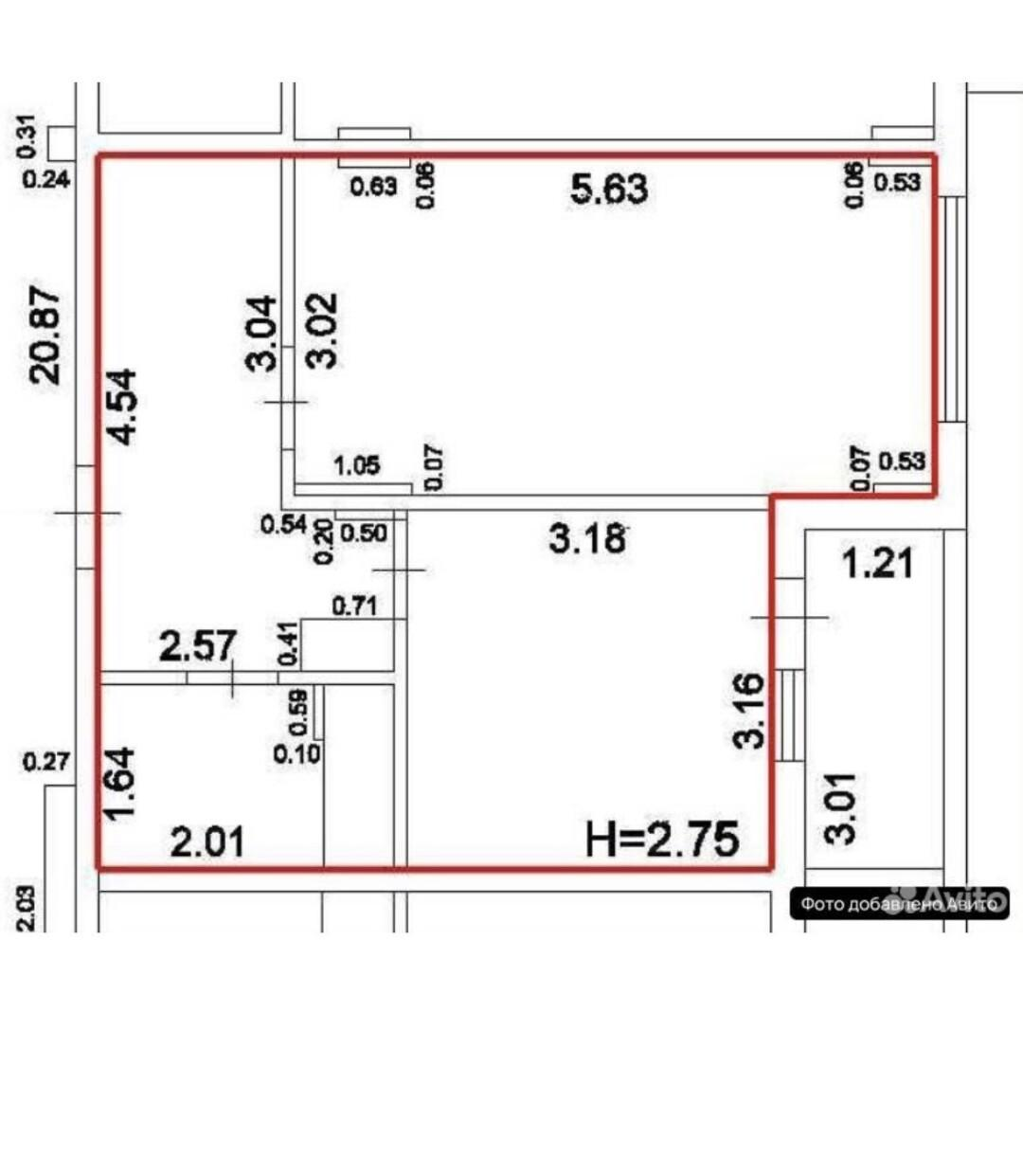 1-комнатная 38 м2 в ЖК undefined корпус null этаж 5