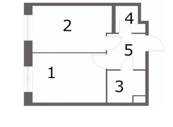 1-комнатная 43 м2 в ЖК undefined корпус null этаж 18