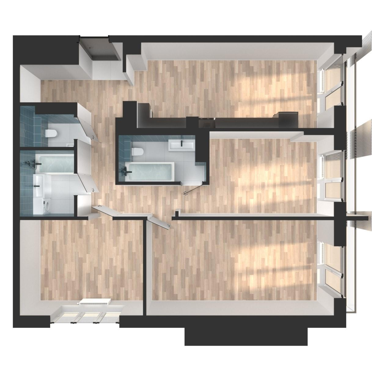 Студия 94 м2 в ЖК Мой Ритм корпус null этаж 4