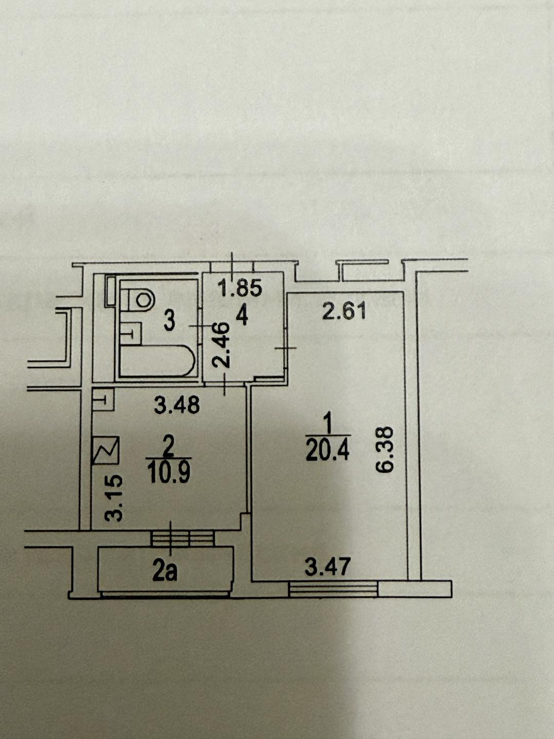1-комнатная 39.8 м2 в ЖК undefined корпус null этаж 13