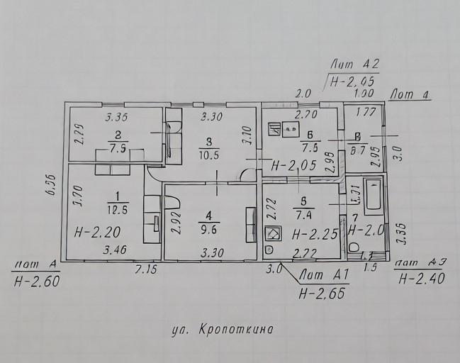 4-комнатная 59.5 м2 в ЖК undefined корпус null этаж null