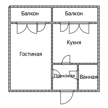 1-комнатная 39.5 м2 в ЖК undefined корпус null этаж 4