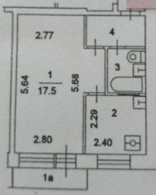 1-комнатная 29.4 м2 в ЖК undefined корпус null этаж 8