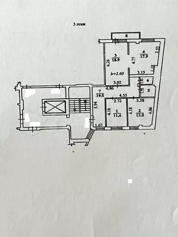 3-комнатная 86.6 м2 в ЖК undefined корпус null этаж 3