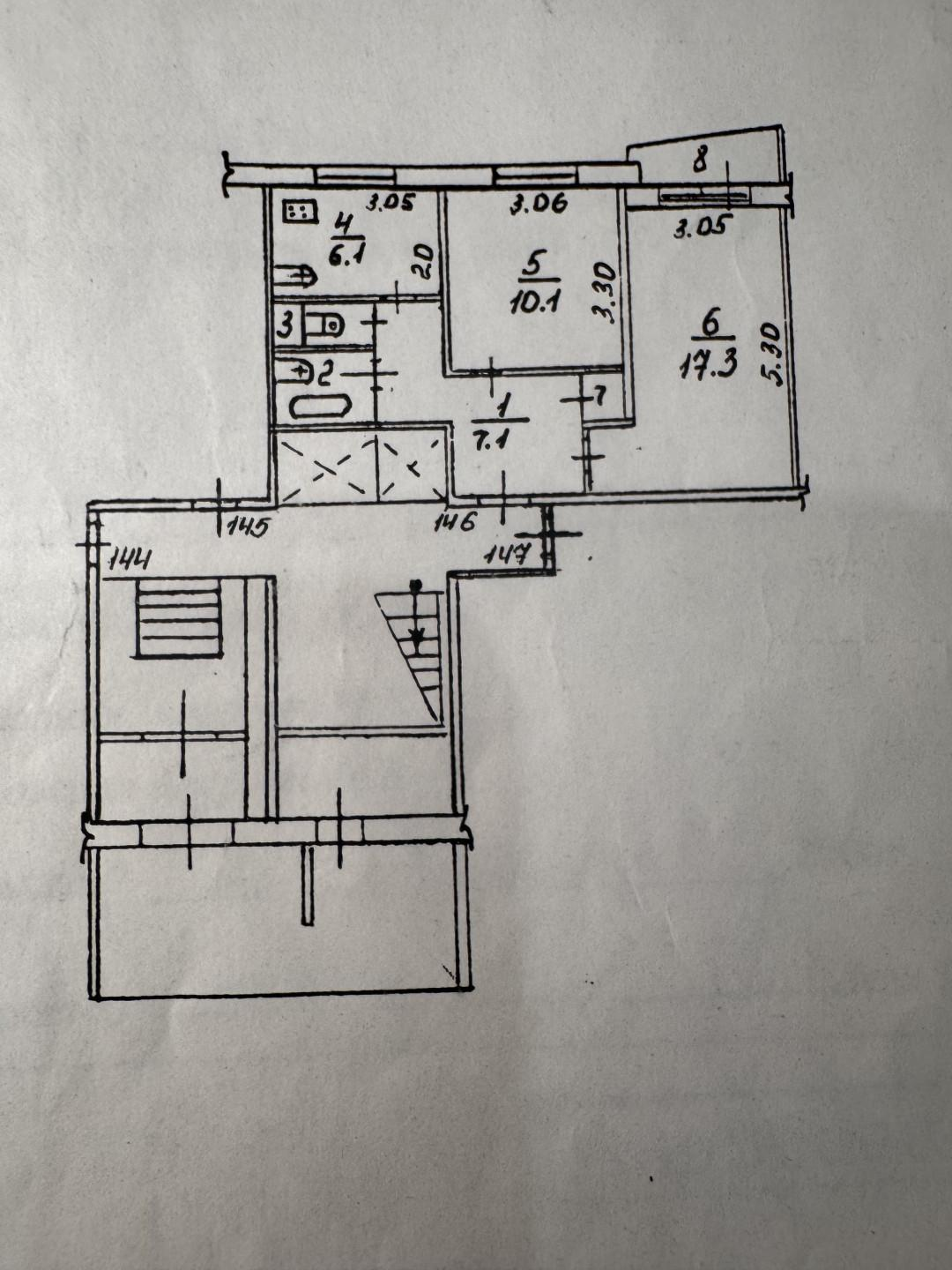 2-комнатная 45.2 м2 в ЖК undefined корпус null этаж 1