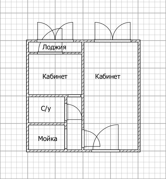 2-комнатная 43.1 м2 в ЖК undefined корпус null этаж 1
