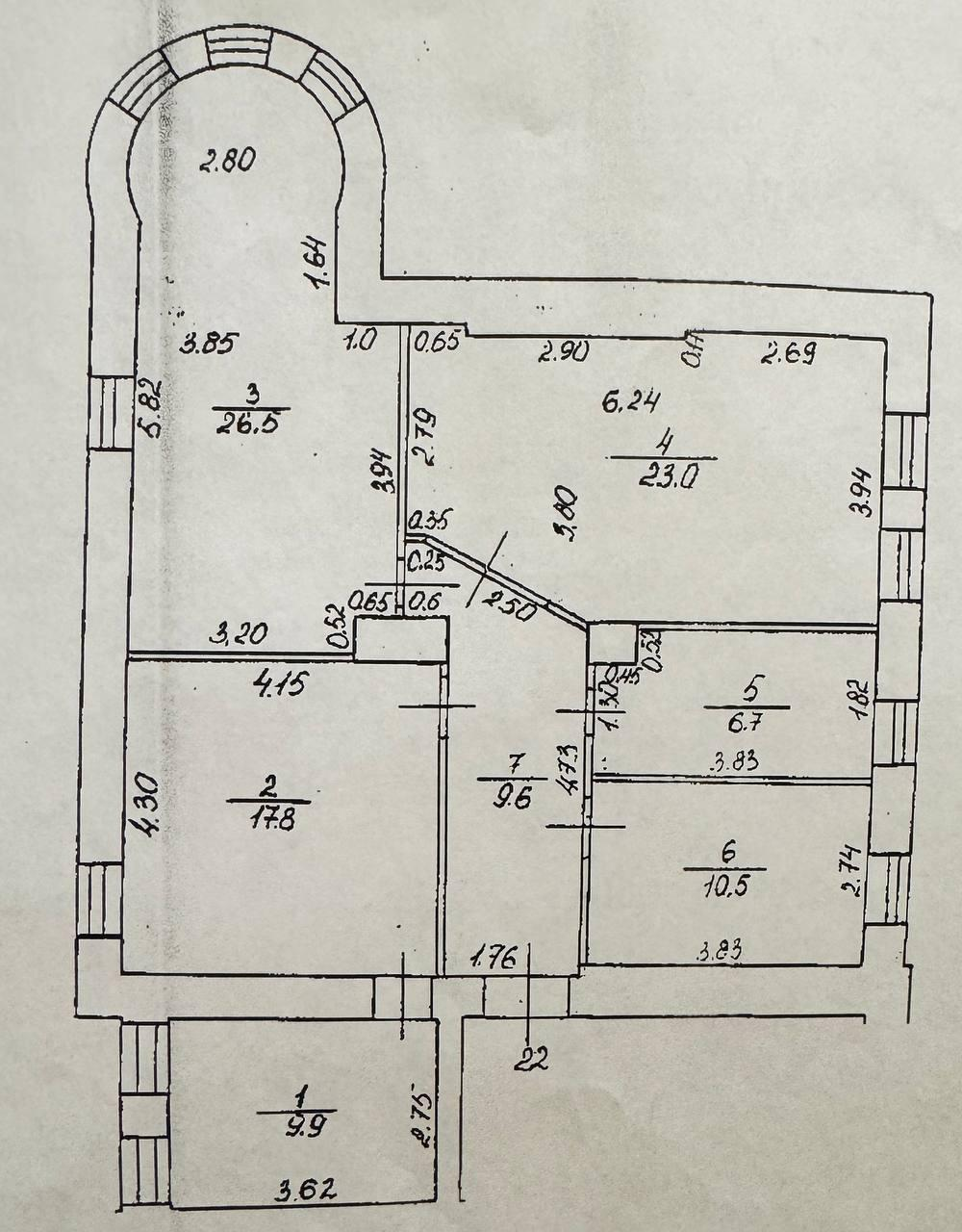 3-комнатная 104 м2 в ЖК undefined корпус null этаж 3