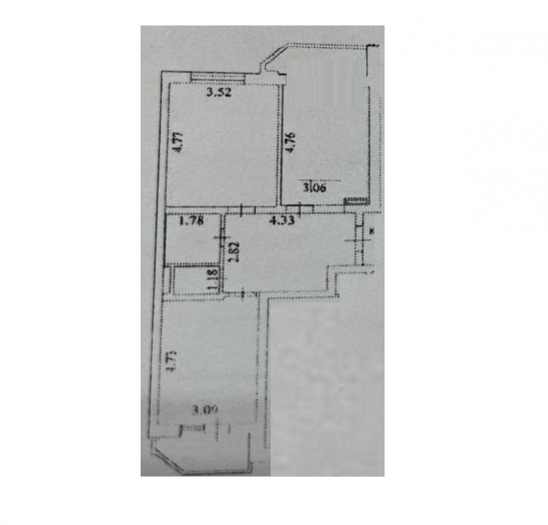 2-комнатная 60.9 м2 в ЖК undefined корпус null этаж 10