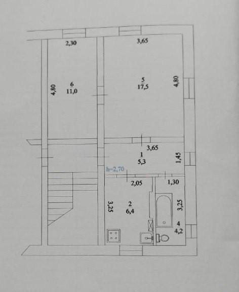2-комнатная 44.4 м2 в ЖК undefined корпус null этаж 1